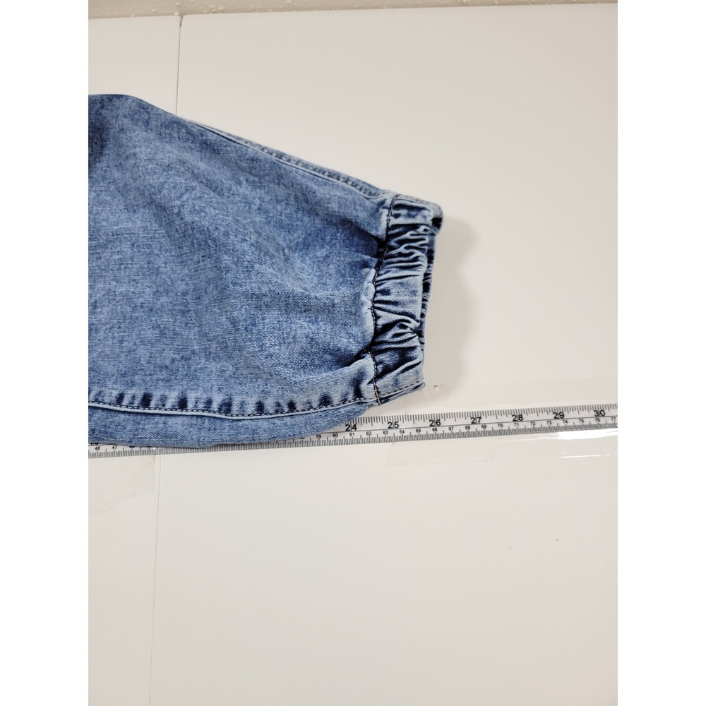 Torrid Jogger Jeans Womens 20R Blue Excellent Acid Wash Utility Stretch Denim - Picture 4 of 9